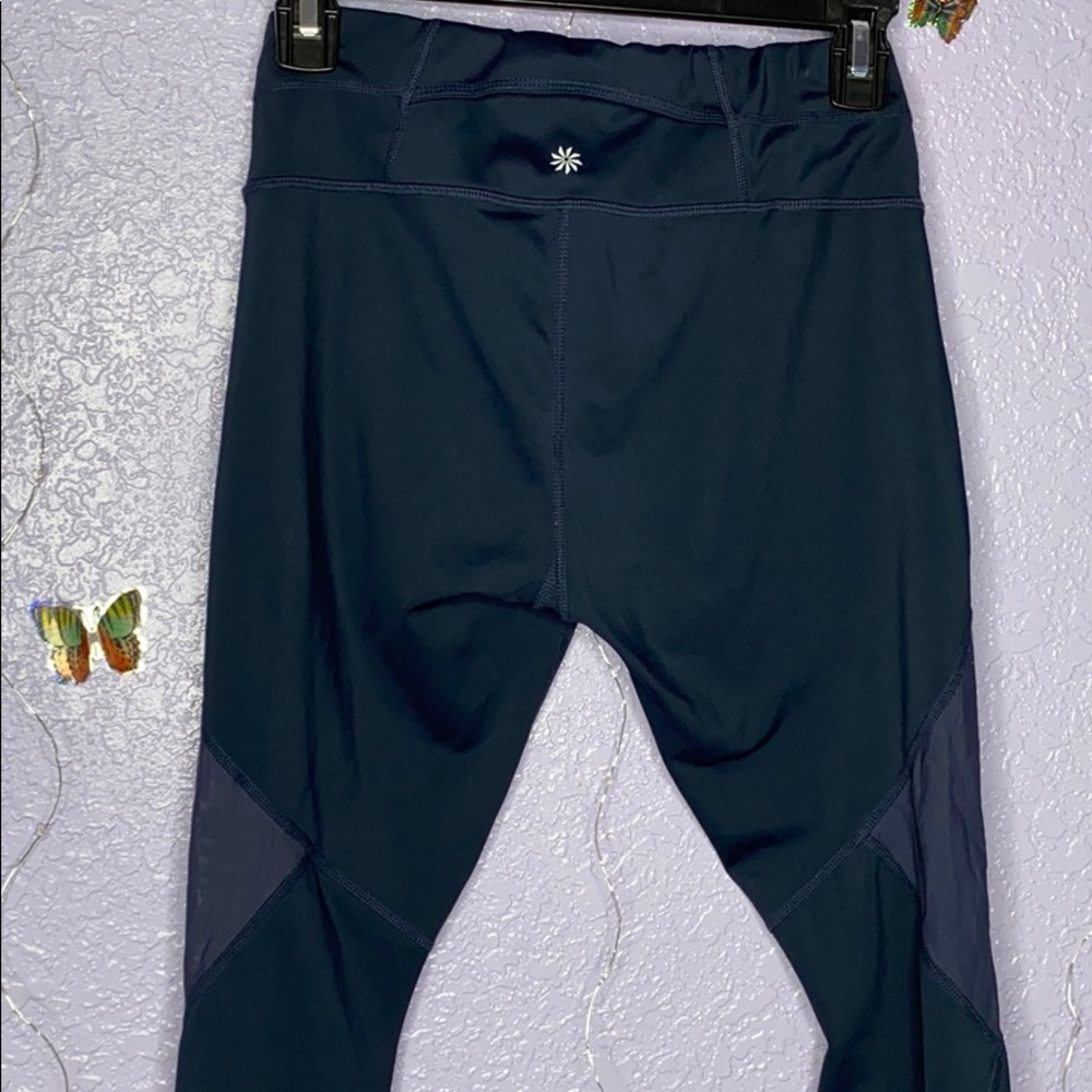 Athleta dark blue leggings size S